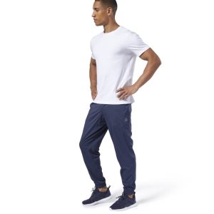 Reebok Training Essentials Woven Cuffed Pant Hosen Herren - Navy - DE 765-PYX